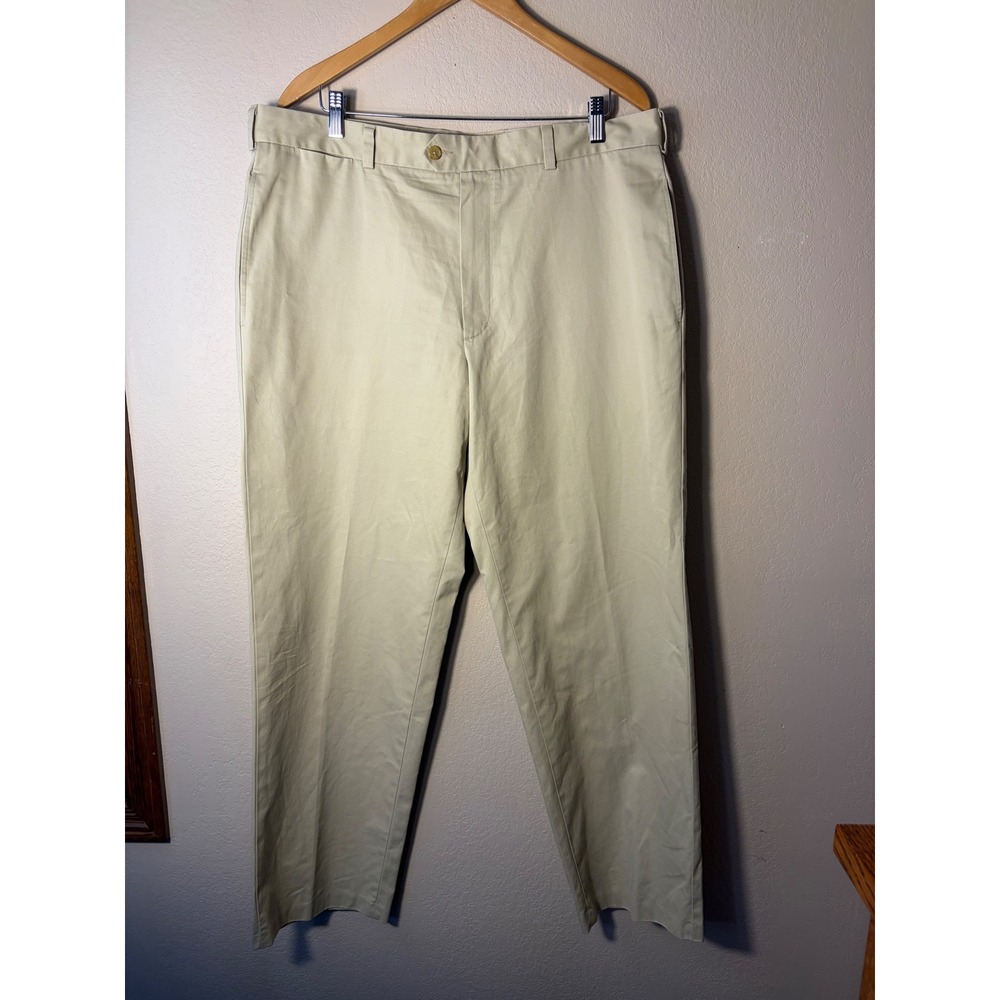 John W. Nordstrom Smartcare Khaki Chino Pants Mens 38x32 Supima Cotton Tan